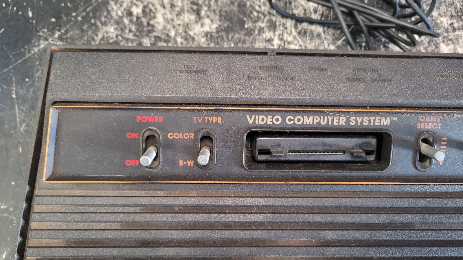 READAtari 2600 CONSOLE ONLY Parts/Repair Cut Cord Damaged Controller Port