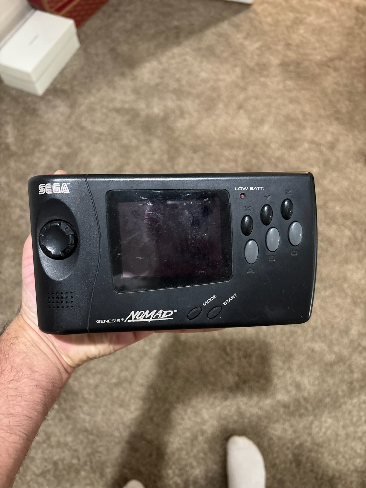SEGA Genesis Nomad Handheld Console Black, Battery Powered, Working
