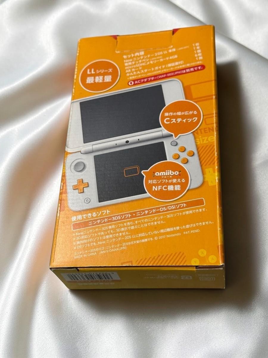 [EXC] New Nintendo 2DS XL LL White Orange Console Stylus Japanese ver w/Box