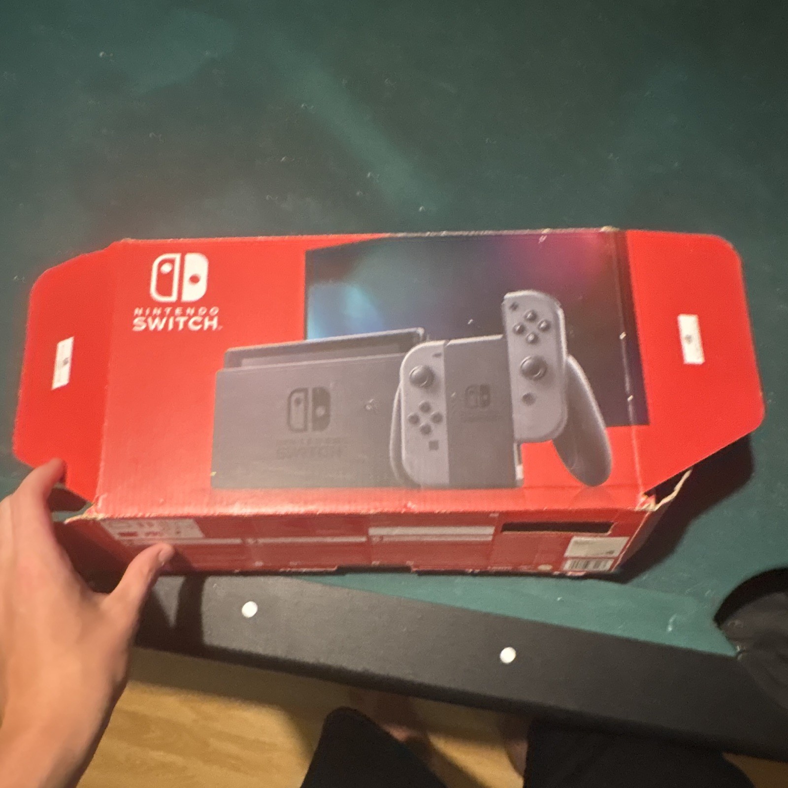 Nintendo Switch HAC-001(-01) Gray Console w/ Dock, Box, 32GB, 1080p