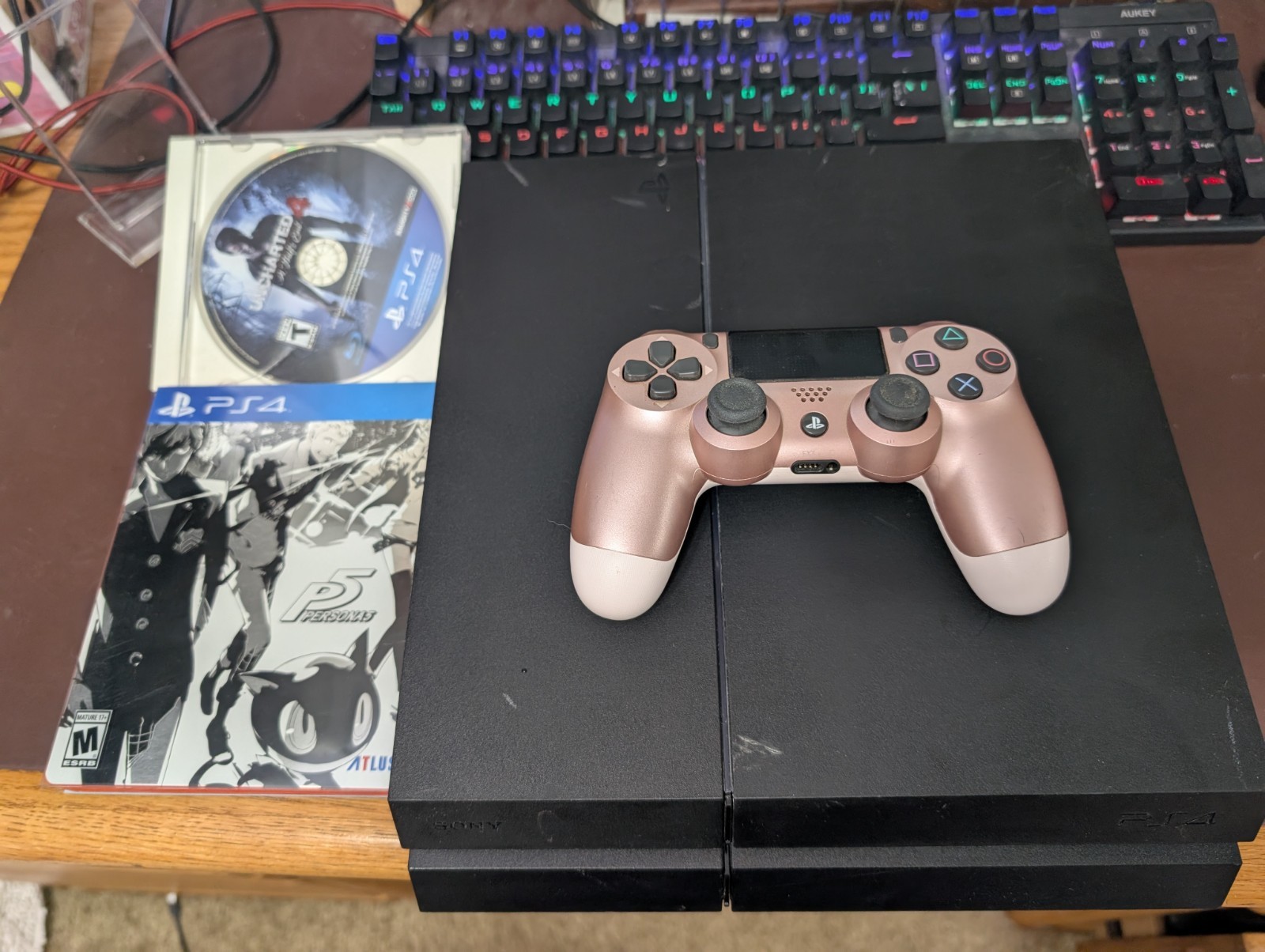Sony PlayStation 4 500GB Gaming Console Upgraded SSD / 2 Games