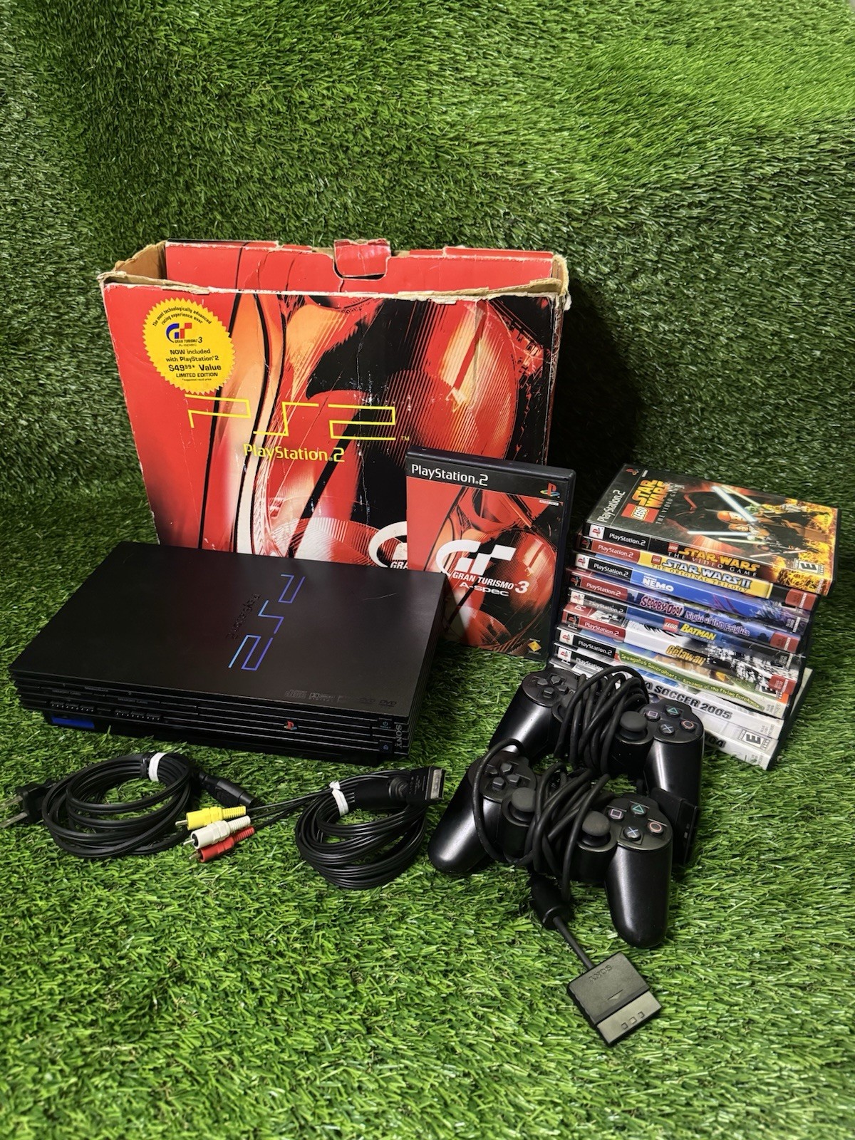 Sony PlayStation 2 Gran Turismo 3 Console Bundle Edition PS2 English Version.