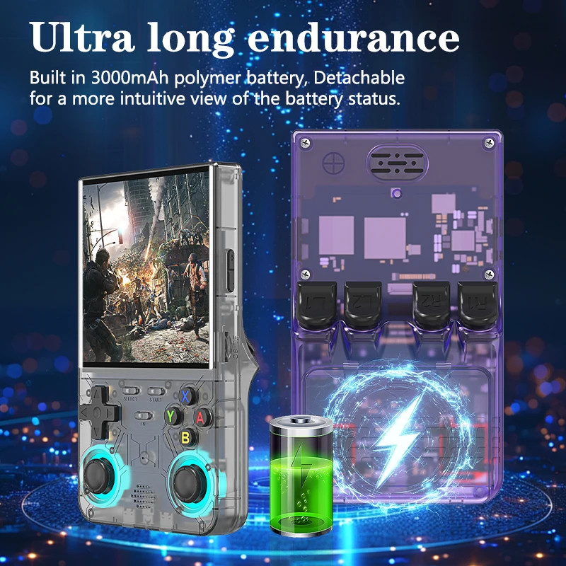R36 Ultra 2025 Open Source R36S Video Game Console Linux System 4.0 Inch IPS Scr
