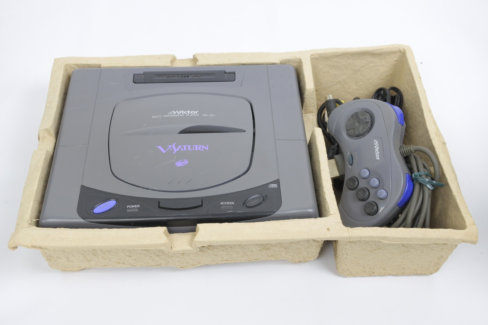 Victor V Saturn Console System Boxed RG-JX1 Tested JAPAN Game Ref 15036570