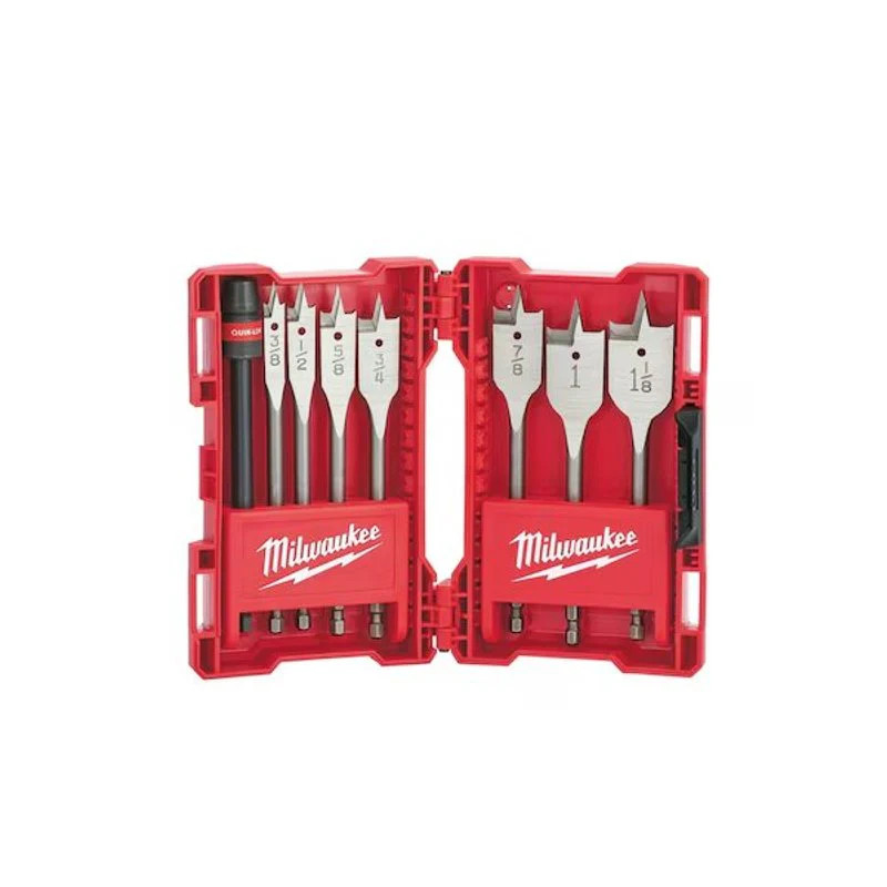 Juego Universal de Brocas Planas de 6″ – 8 piezas