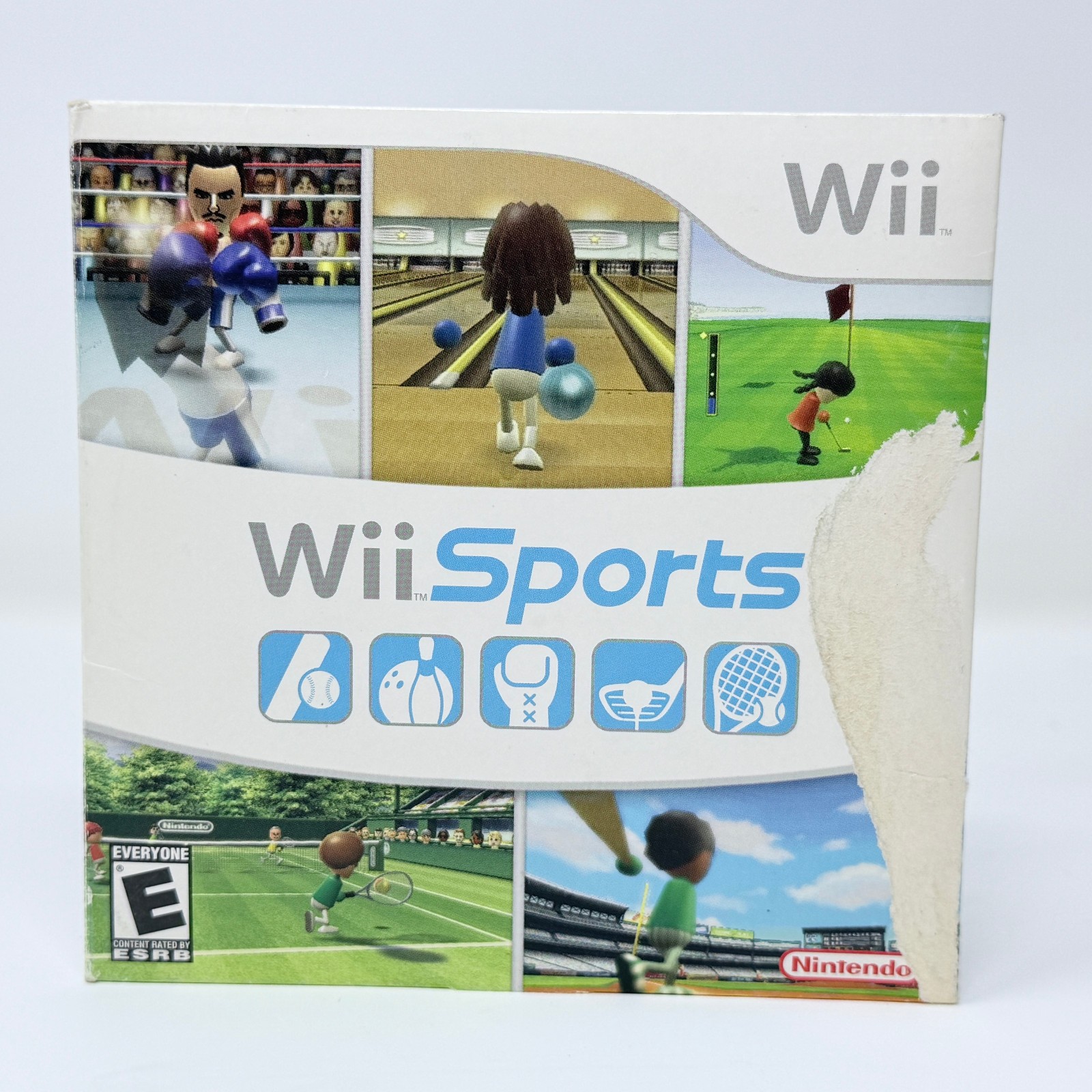 Nintendo OEM Wii Console W/ Wii Sports Game Bundle-Black- TESTED & WORKS