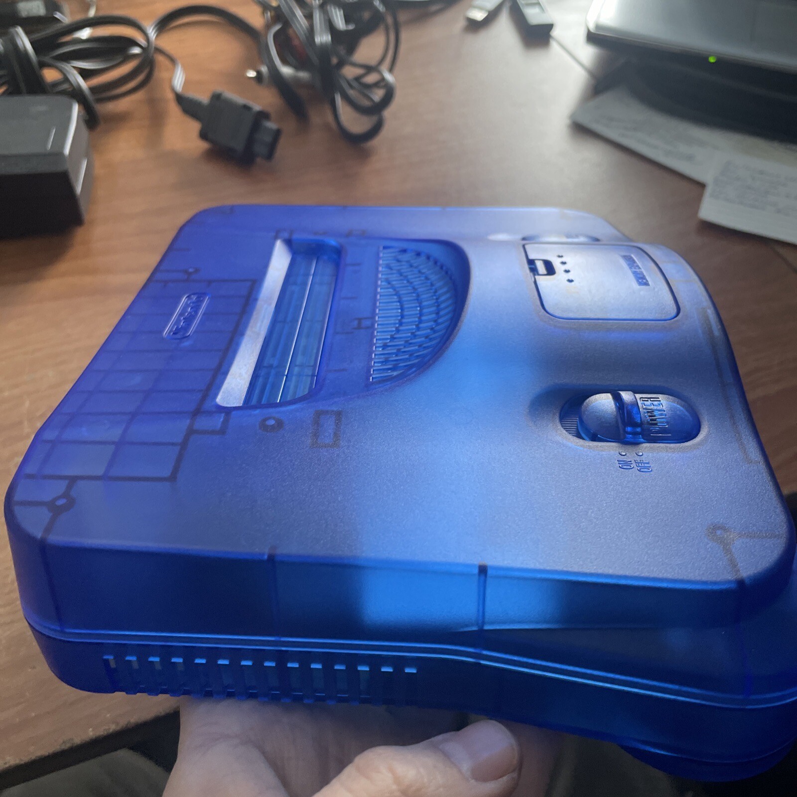 Nintendo 64 N64 Limited Clear Ocean Blue Custom Console