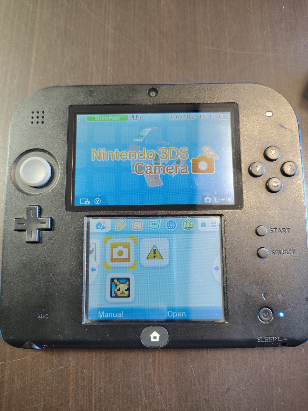 Nintendo 2DS Black/Blue Handheld System FTR-001