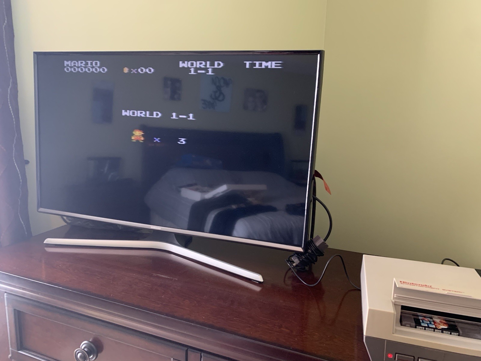 Original Nintendo NES Console w/ Super Mario Duck Hunt Game ONLY! Works – READ!