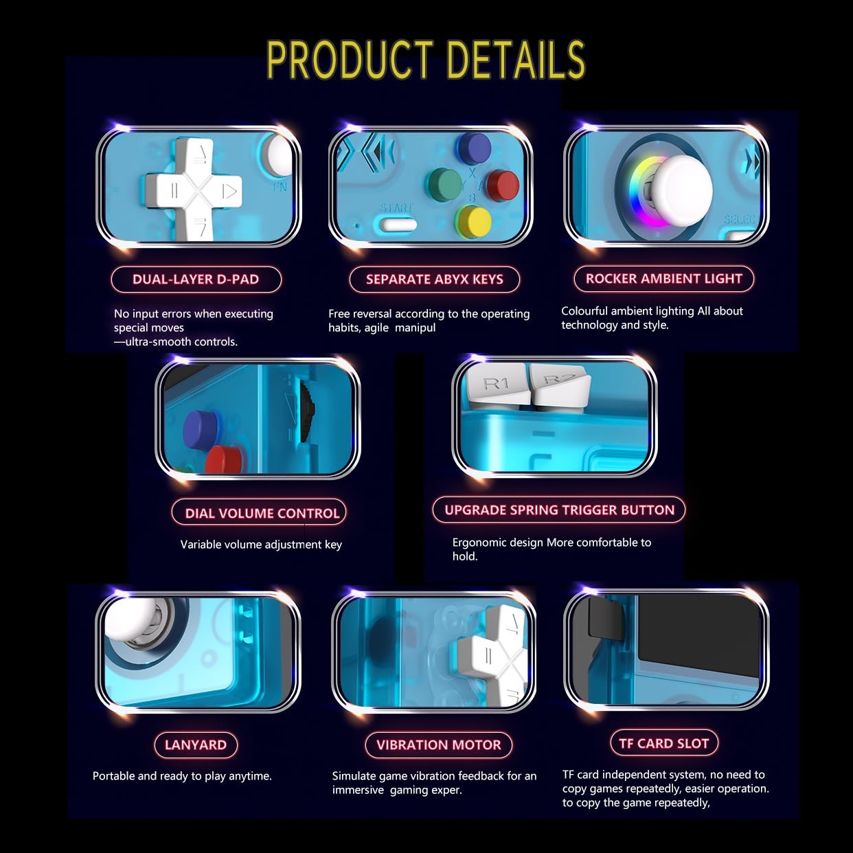 Newest XF45V Retro Handheld Game Console, 4.5″ IPS 1024*768 Screen Portable V…