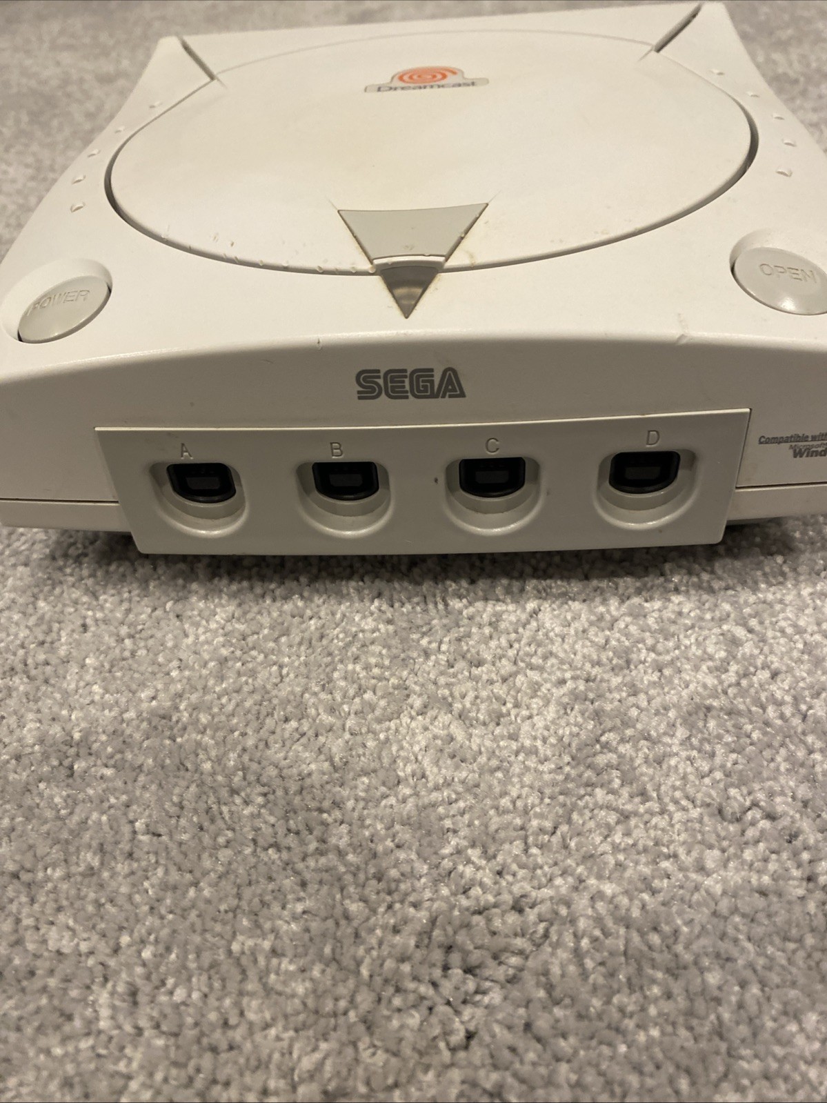 SEGA Dreamcast Console – White w/Two Controllers, Memory Card, Cables
