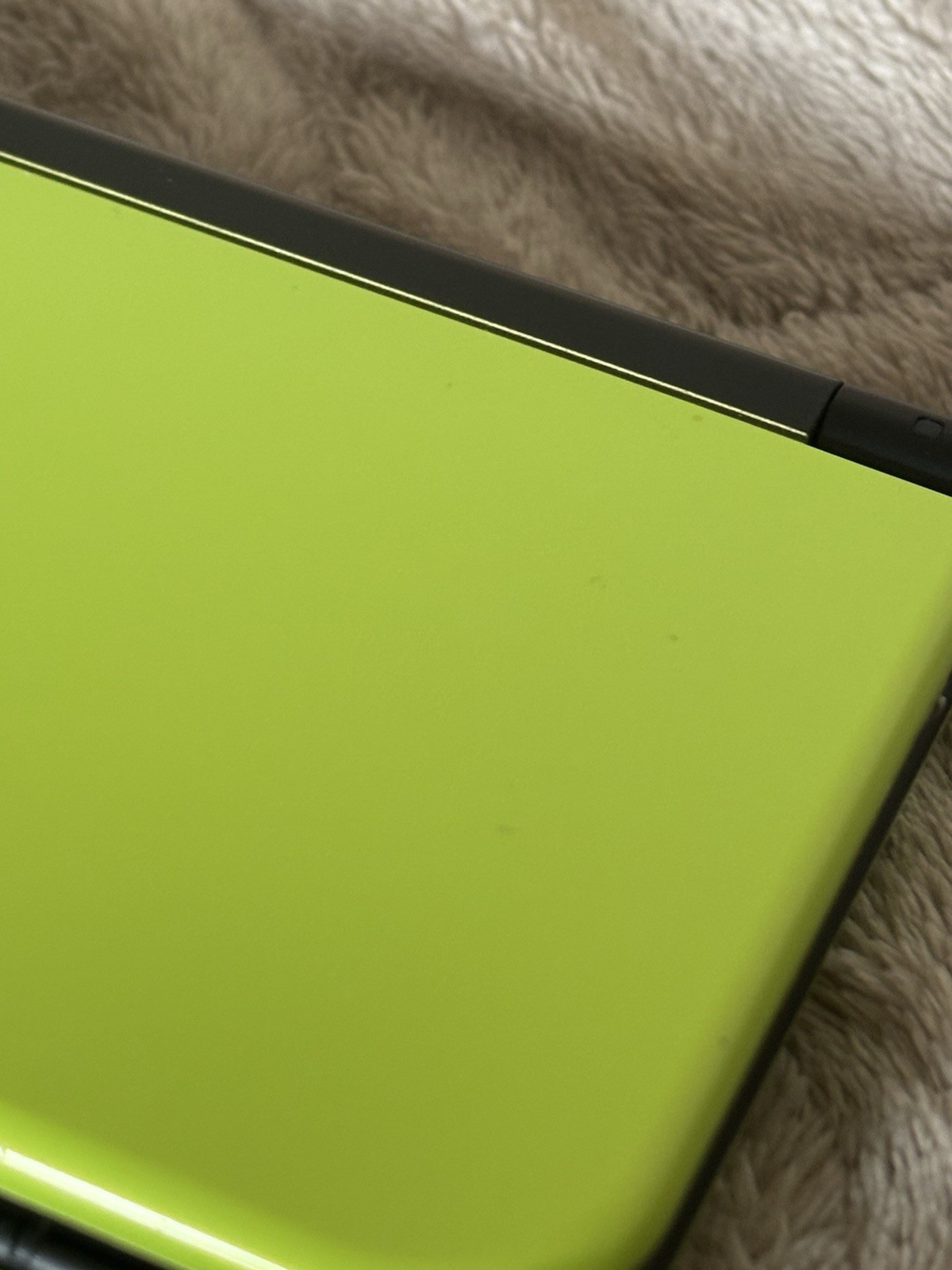 Nintendo New 3DS LL XL Lime Black Console Tested Working Charger Japanese
