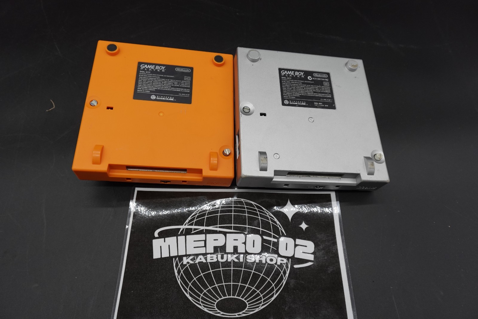 Nintendo GameCube Gameboy Player Adapter DOL-017 Orange and silver