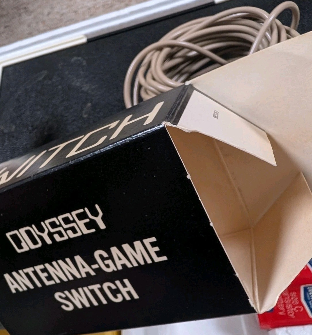 Magnavox Odyssey Console 1TL200 Original Box Overalys Chips Untested PARTS 1972