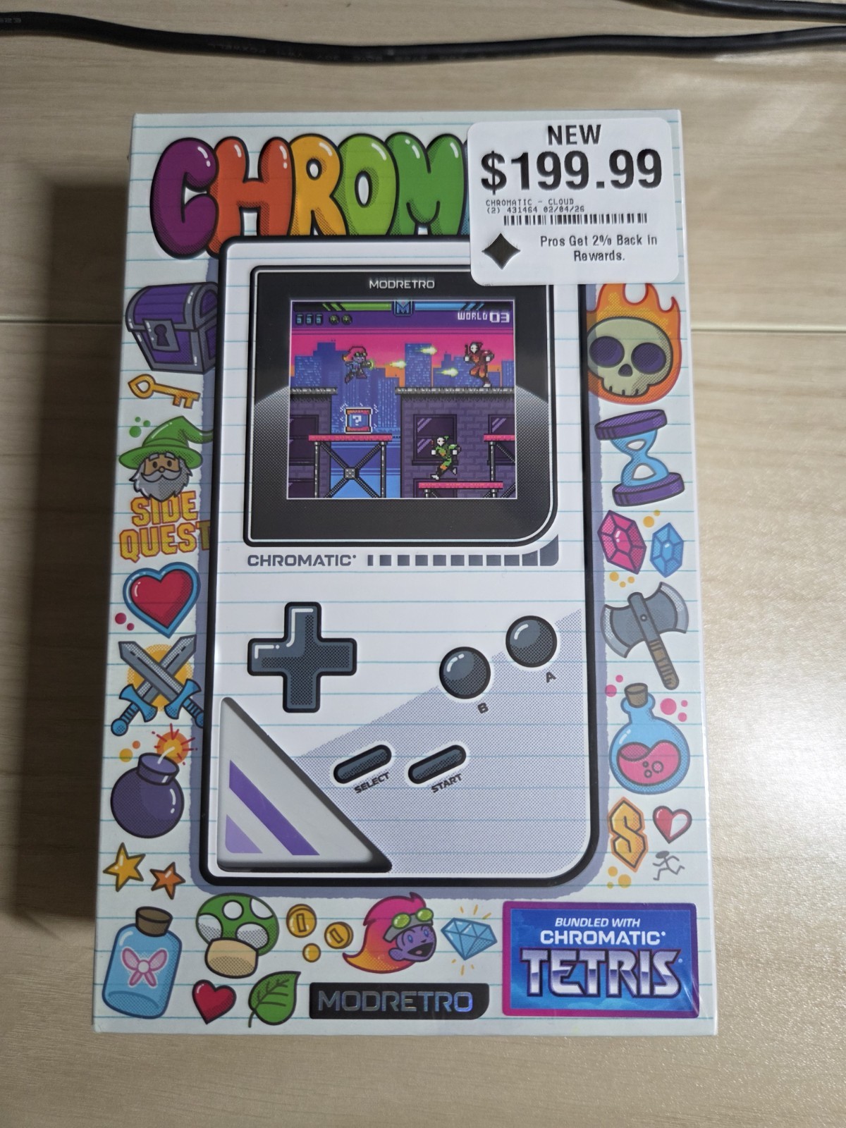 Mod Retro Chromatic w/ Tetris Game NEW & Sealed & a Authentic Pokémon Crystal