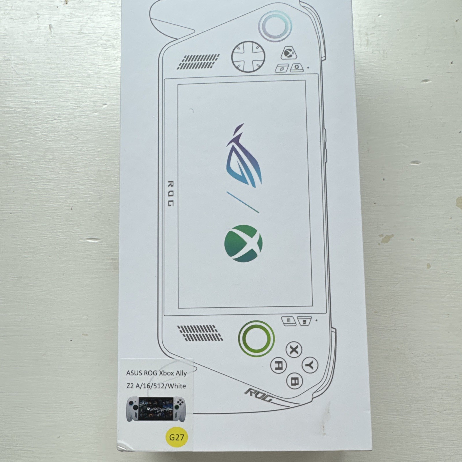 ASUS ROG Ally White Handheld System, 16 GB RAM, 512GB WITH TRAVEL CASE