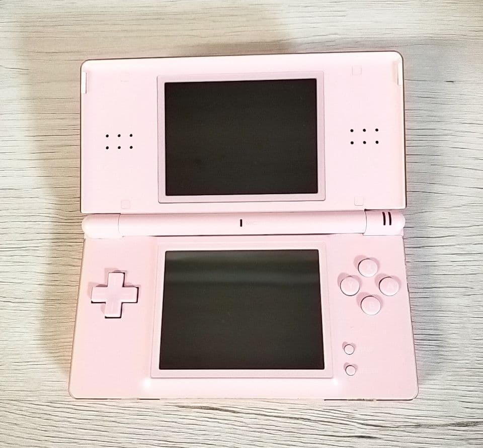 Nintendo DS Lite noble pink game Console Japan japanese model W/charger Tested