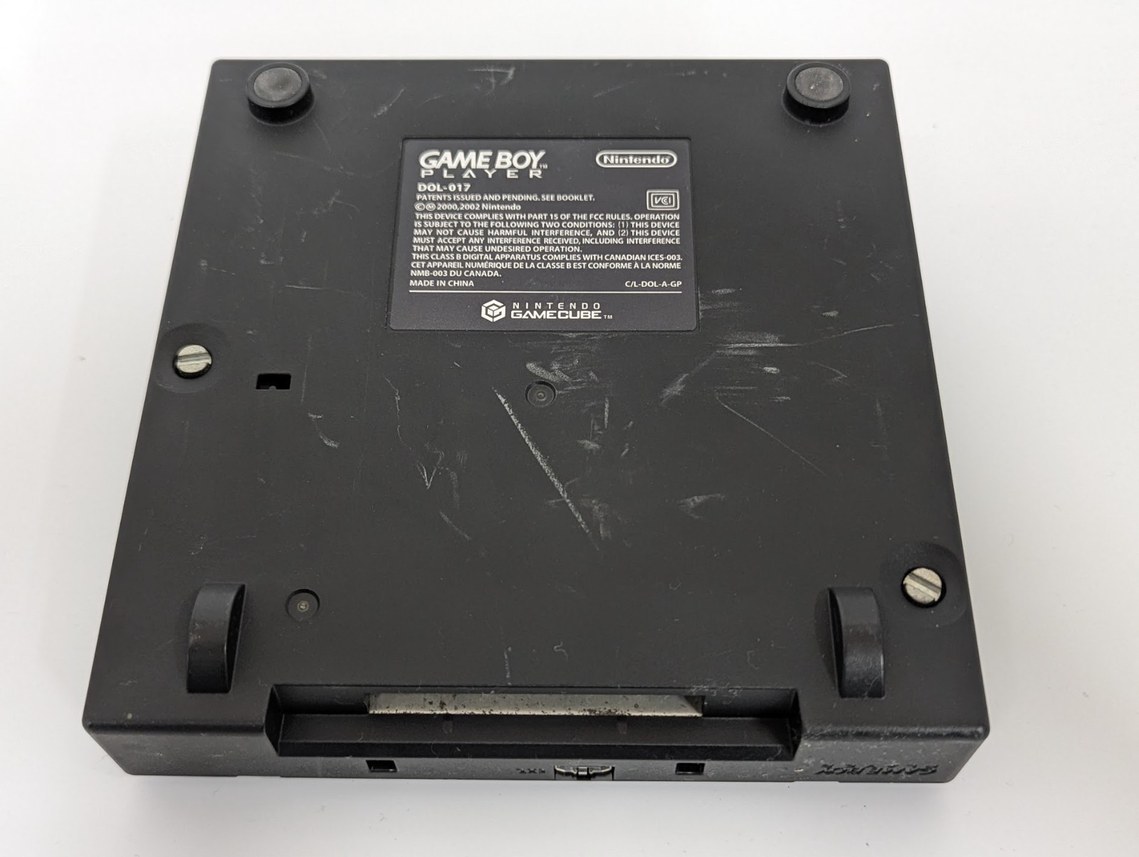 Z563 Nintendo GameCube Gameboy Player Black DOL-017 JAPAN GC GB Working