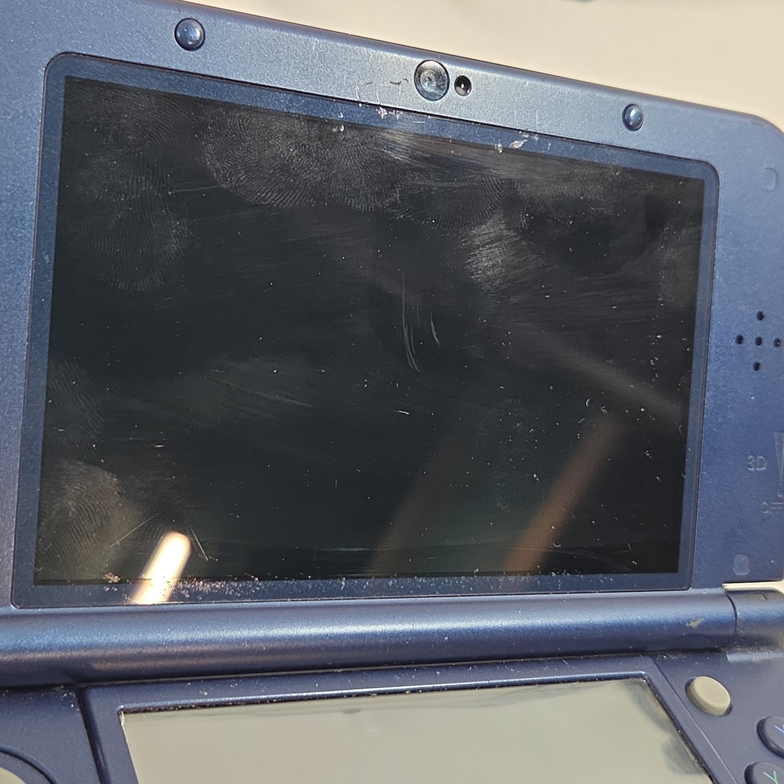 Nintendo 3DS XL Galaxy Edition Handheld System FOR PARTS OR REPAIR ONLY READ