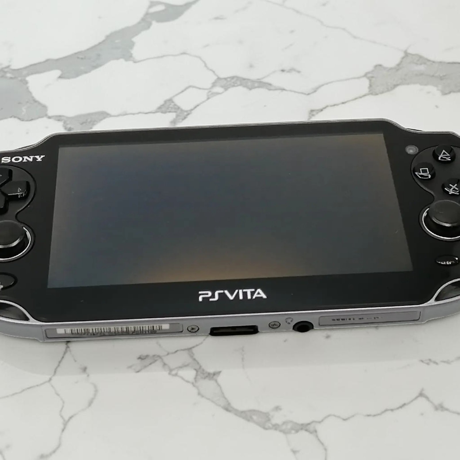 Sony PS Vita PCH-1000 Crystal Black 3G Wi-Fi Handheld Tested Working Used