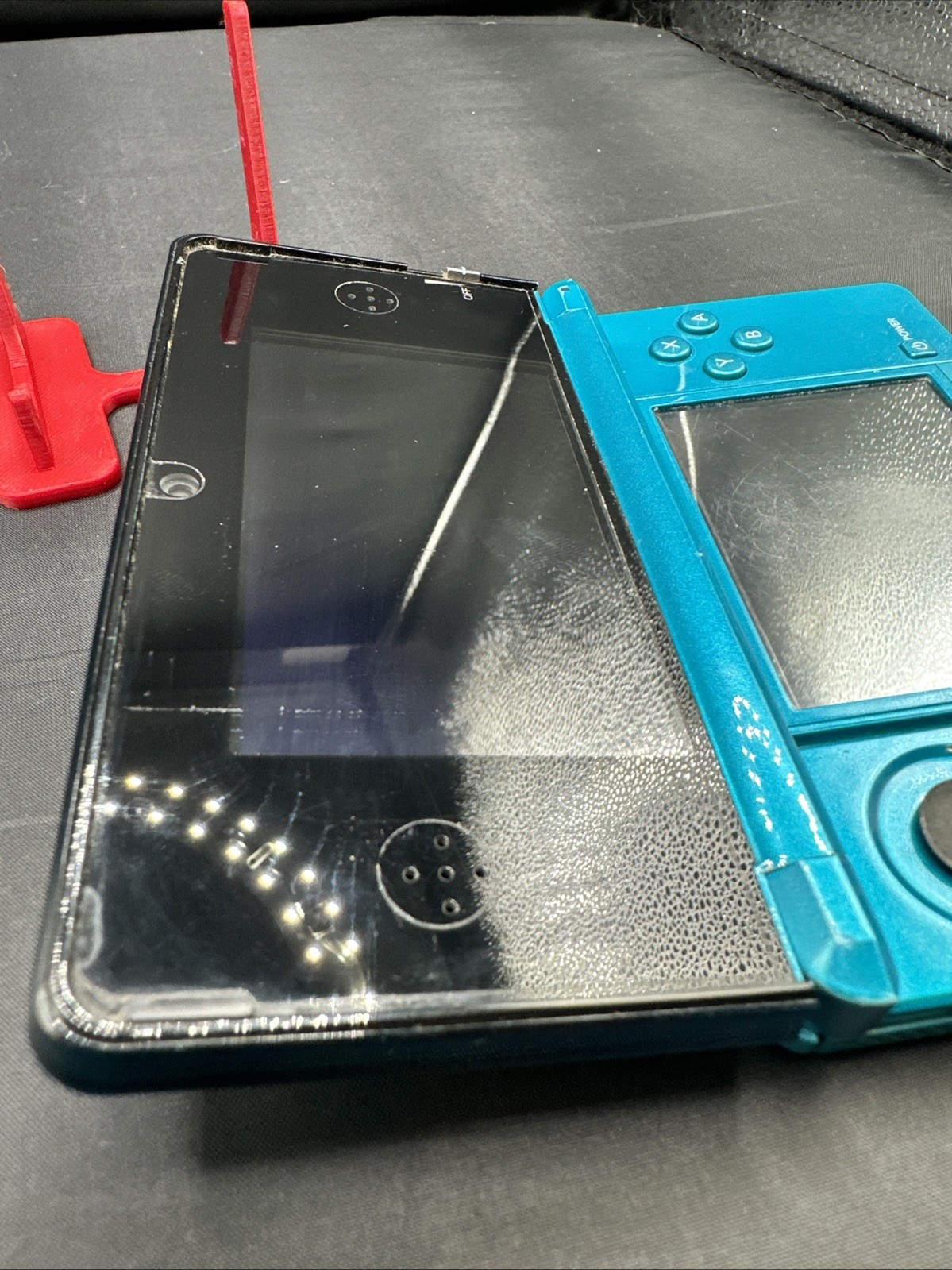 NINTENDO 3DS AQUA BLUE CTR-001(JPN) Working Bad Charge Port