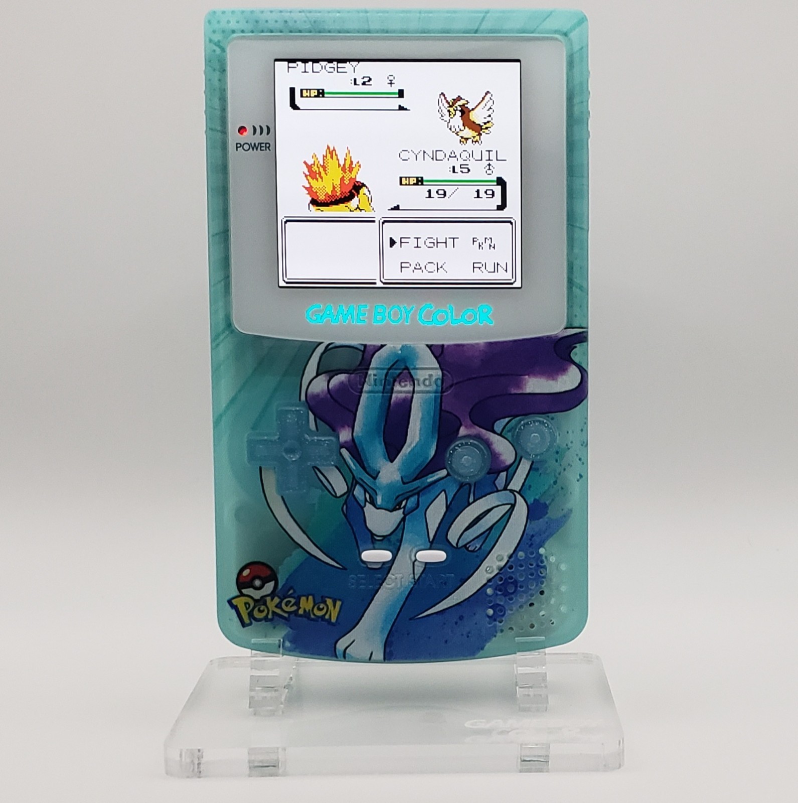 Laminated OLED Screen – Suicune Game Boy Color – New Speaker, Recapped
