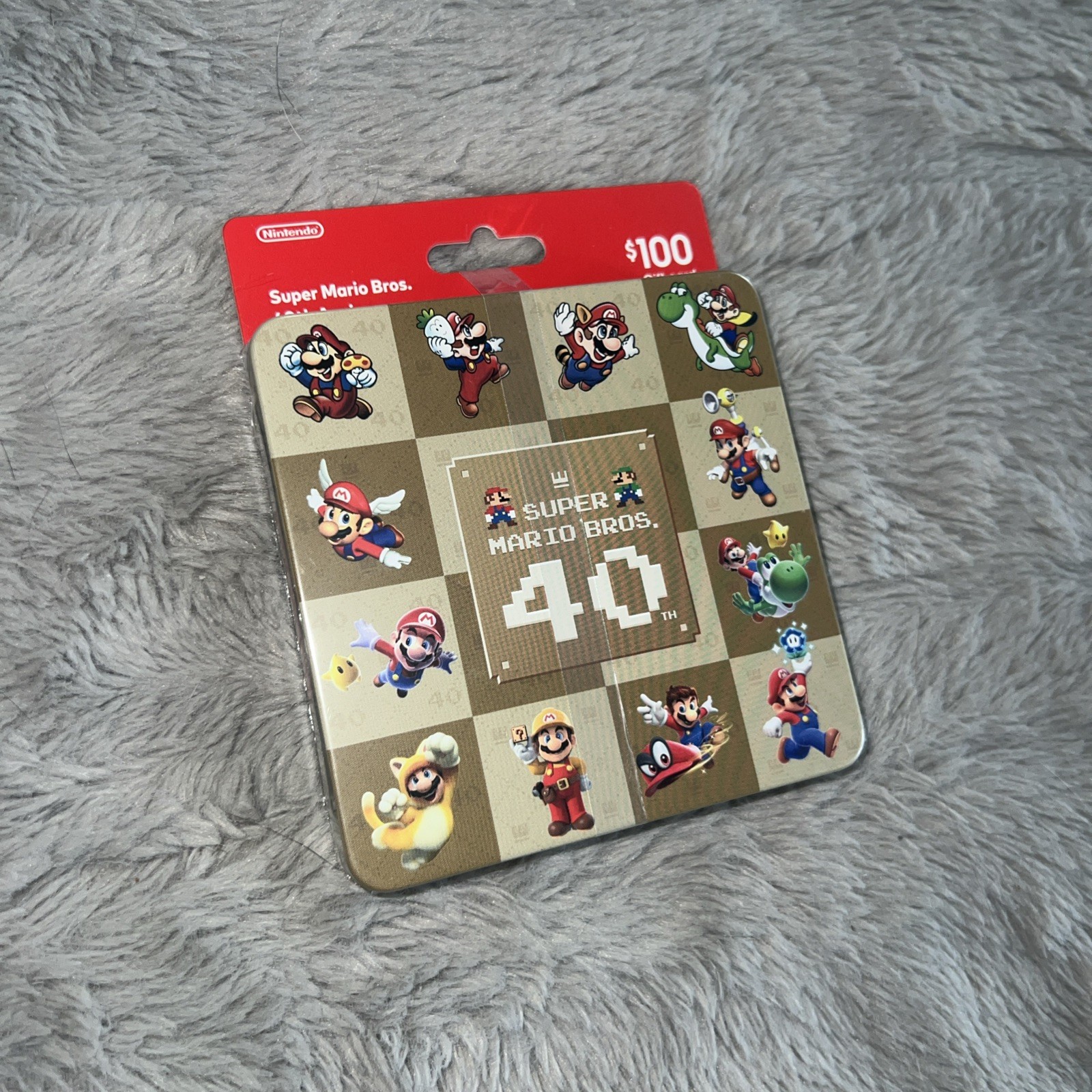 Super Mario Bros 40th Anniversary $100 eshop gift card Target Steelbook Nintendo