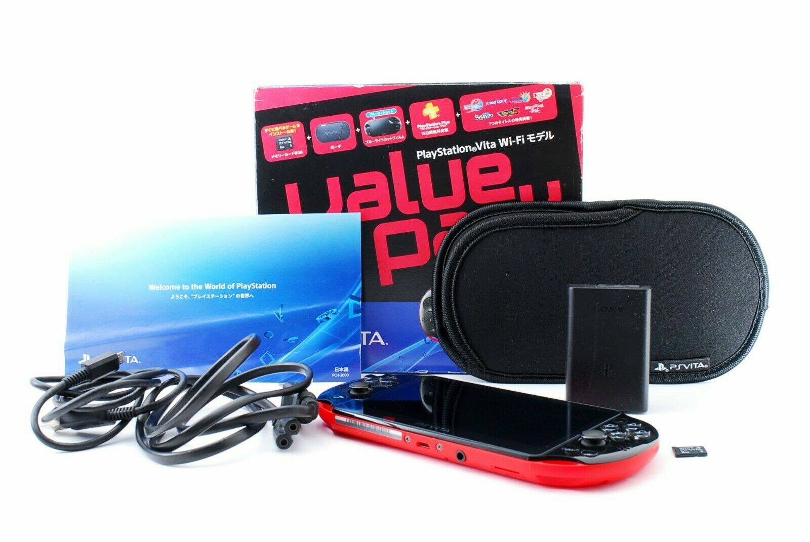 SONY PS Vita PCH-2000 Slim with Box + Accessory Various Color [Excellent]