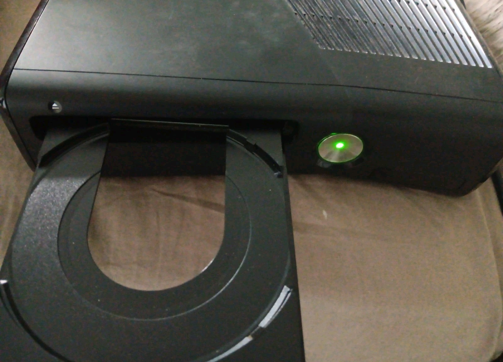 Microsoft Xbox 360 E Console Only Black System Tested & Working NO HARDDRIVE
