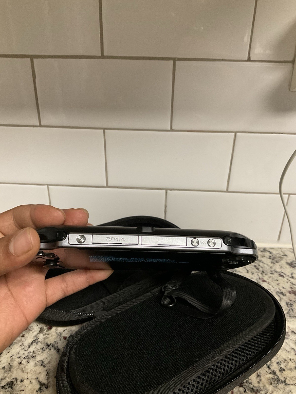 PS Vita PCH-1000 Sony Playstation Black Console with Charger Used and Tested