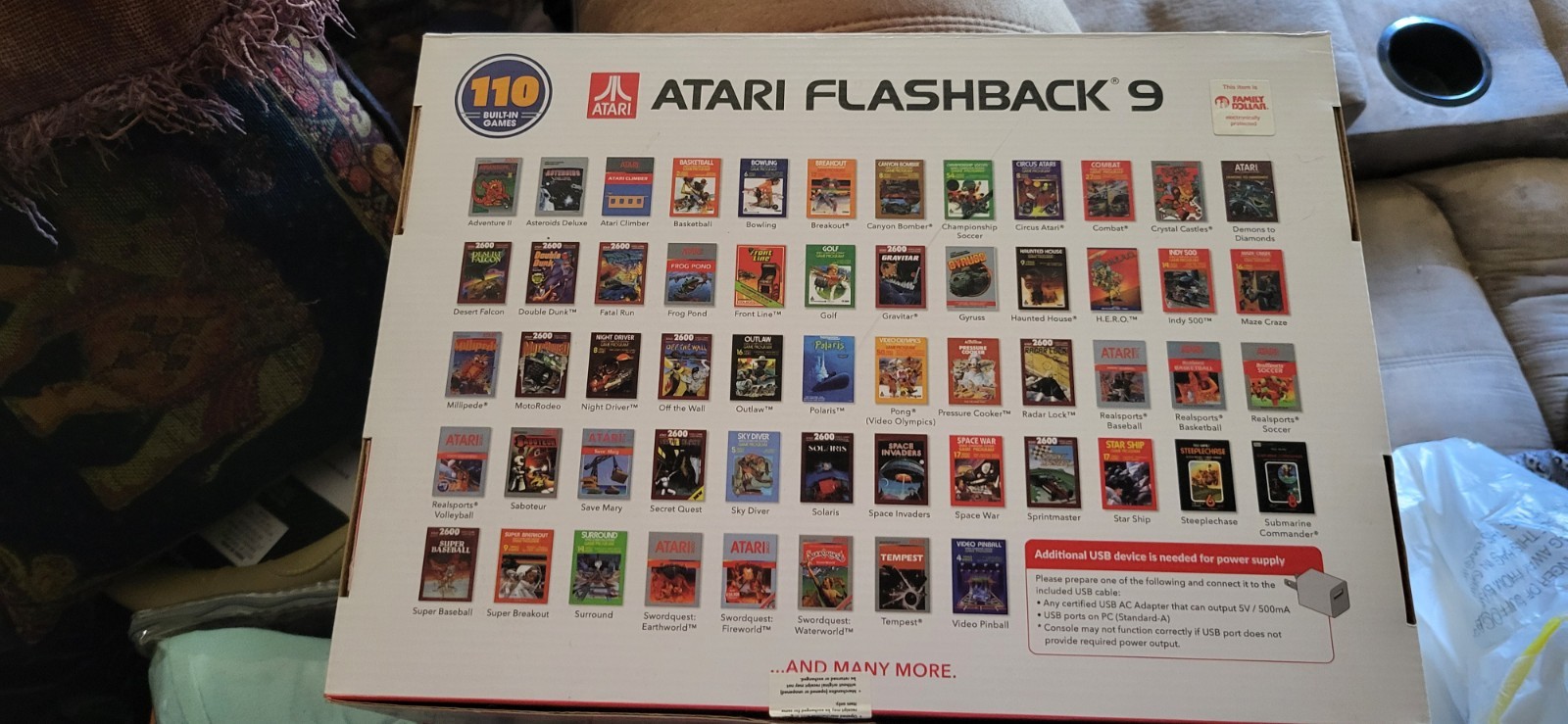Atari Flashback 9 AR3050 HDMI Game Consoles w/ Wired Joystick Controllers Black