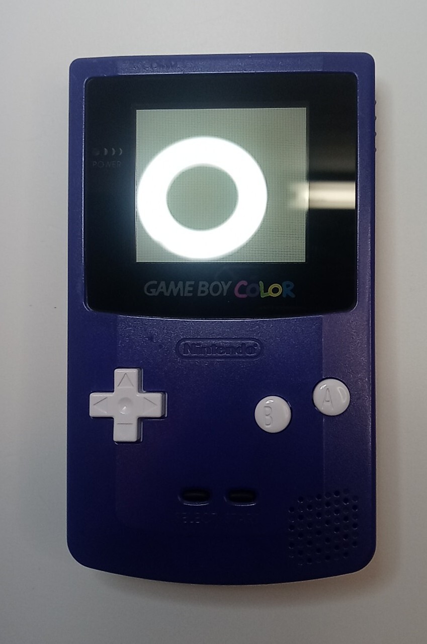 Nintendo GameBoy Color CGB-001 – Purple – White Buttons – Rugrats GBC Game