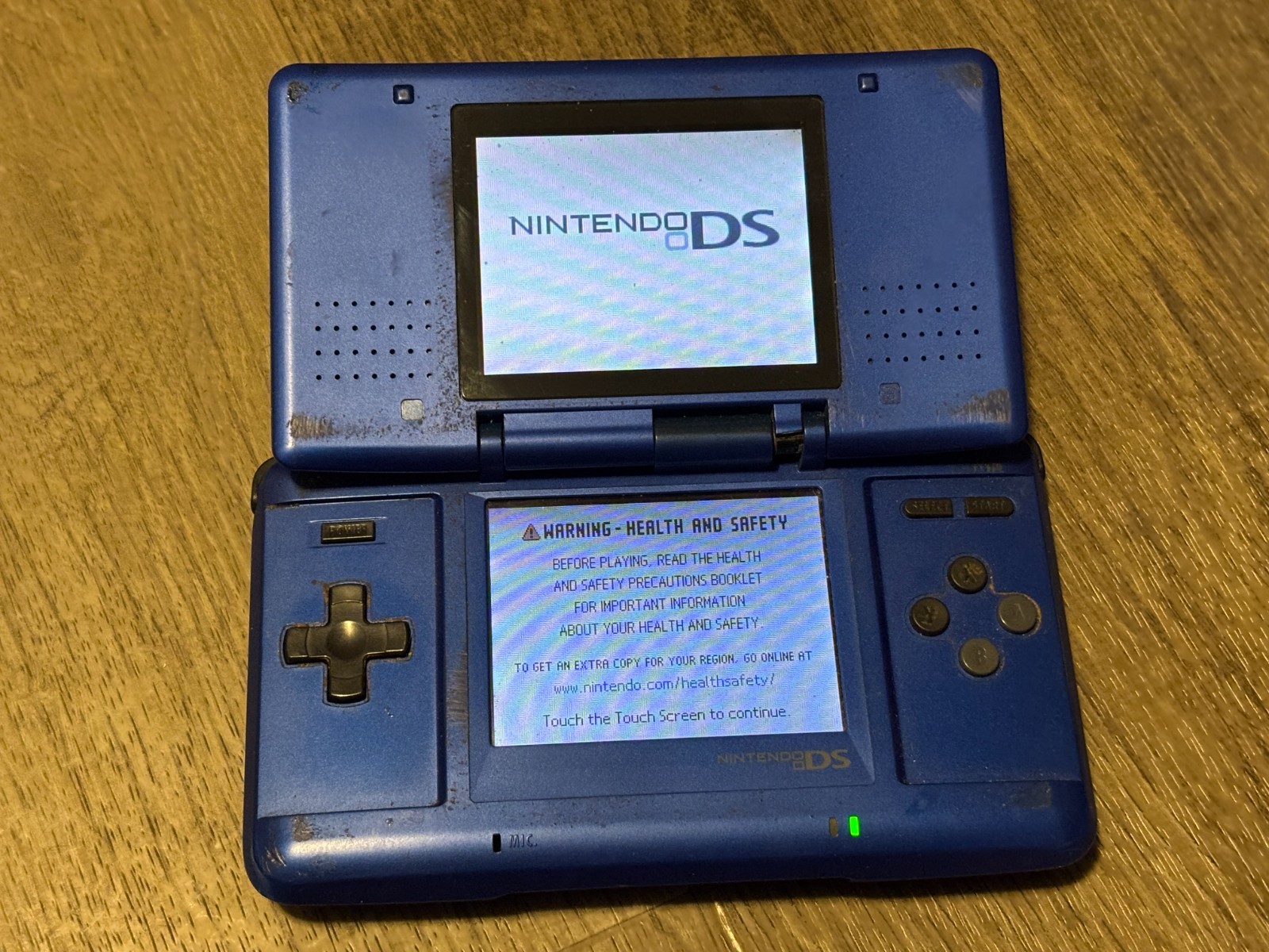 Nintendo DS Original Cobalt Blue Handheld Console System Authentic