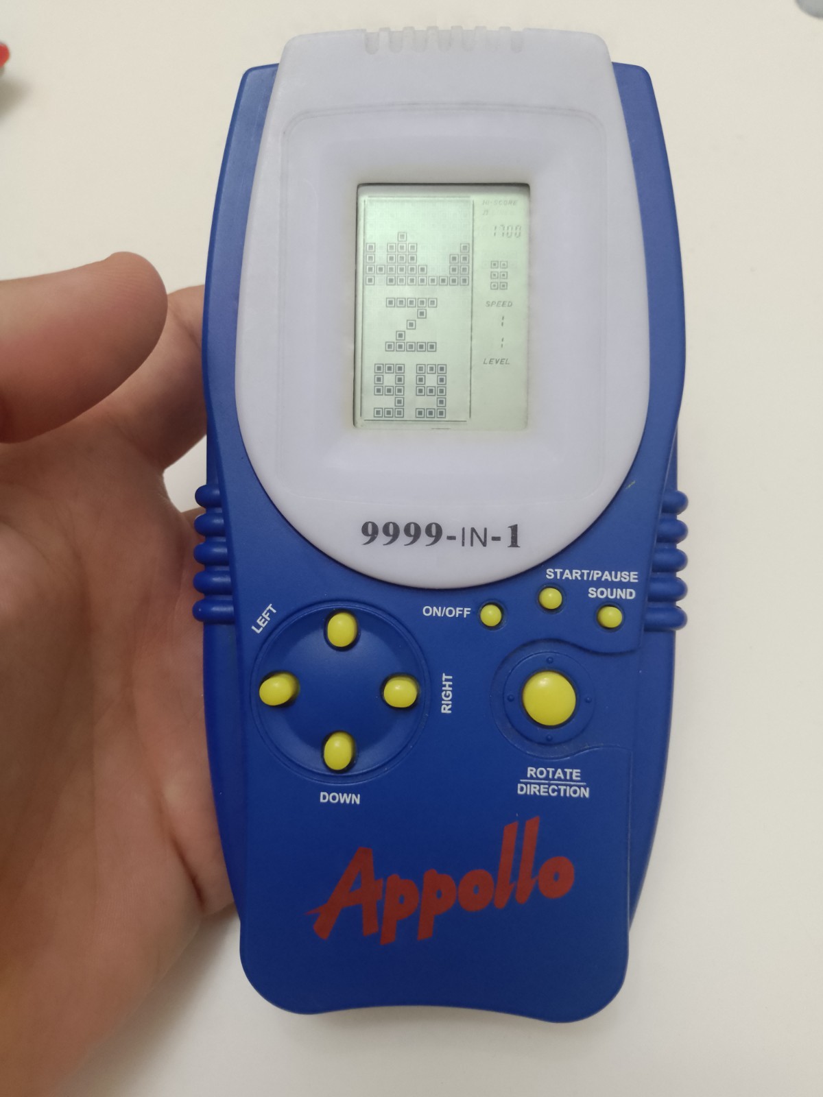 TESTED Apollo 9999in1 Brick Game Vintage 90’s Handheld Gaming Console retro blue