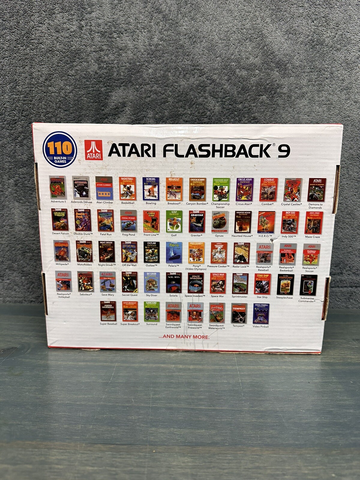 Atari Flashback 9 110 Built In Games Complete In Box CIB Space Invaders Frogger