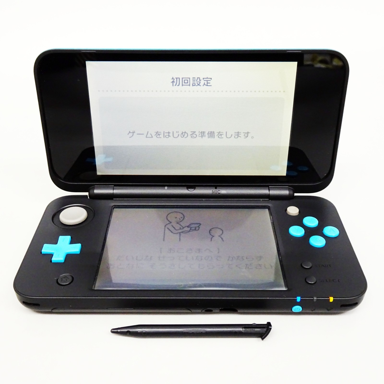 New Nintendo 2DS LL XL Black Turquoise Console Handheld System Japan Tested