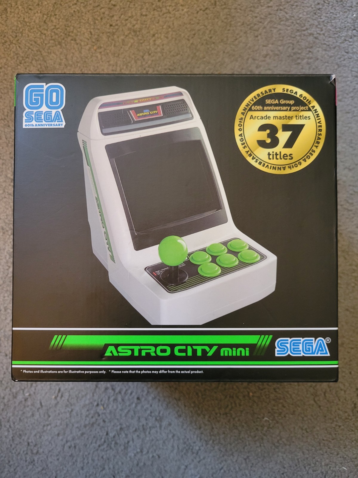 Brand New SEGA Astro City Mini Console White Green Black 37 Built-in Games