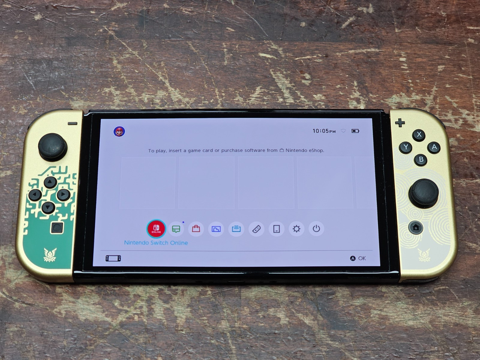 Nintendo Switch OLED The Legend of Zelda Tears of the Kingdom Edition No Charger