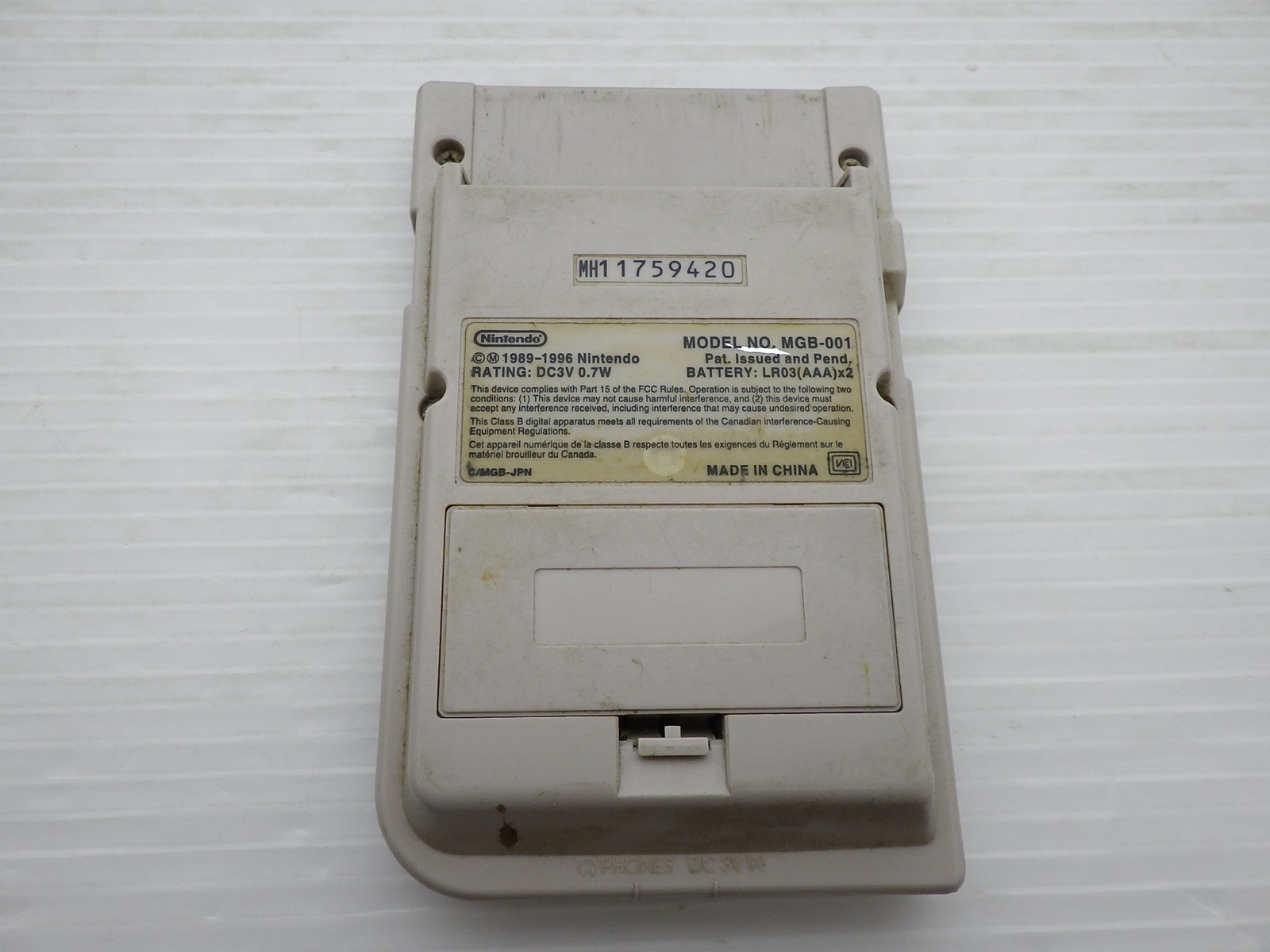 AS IS-Game Boy Pocket Console (MGB 001 / Gray) GameBoy JP GAME. 9000025560054