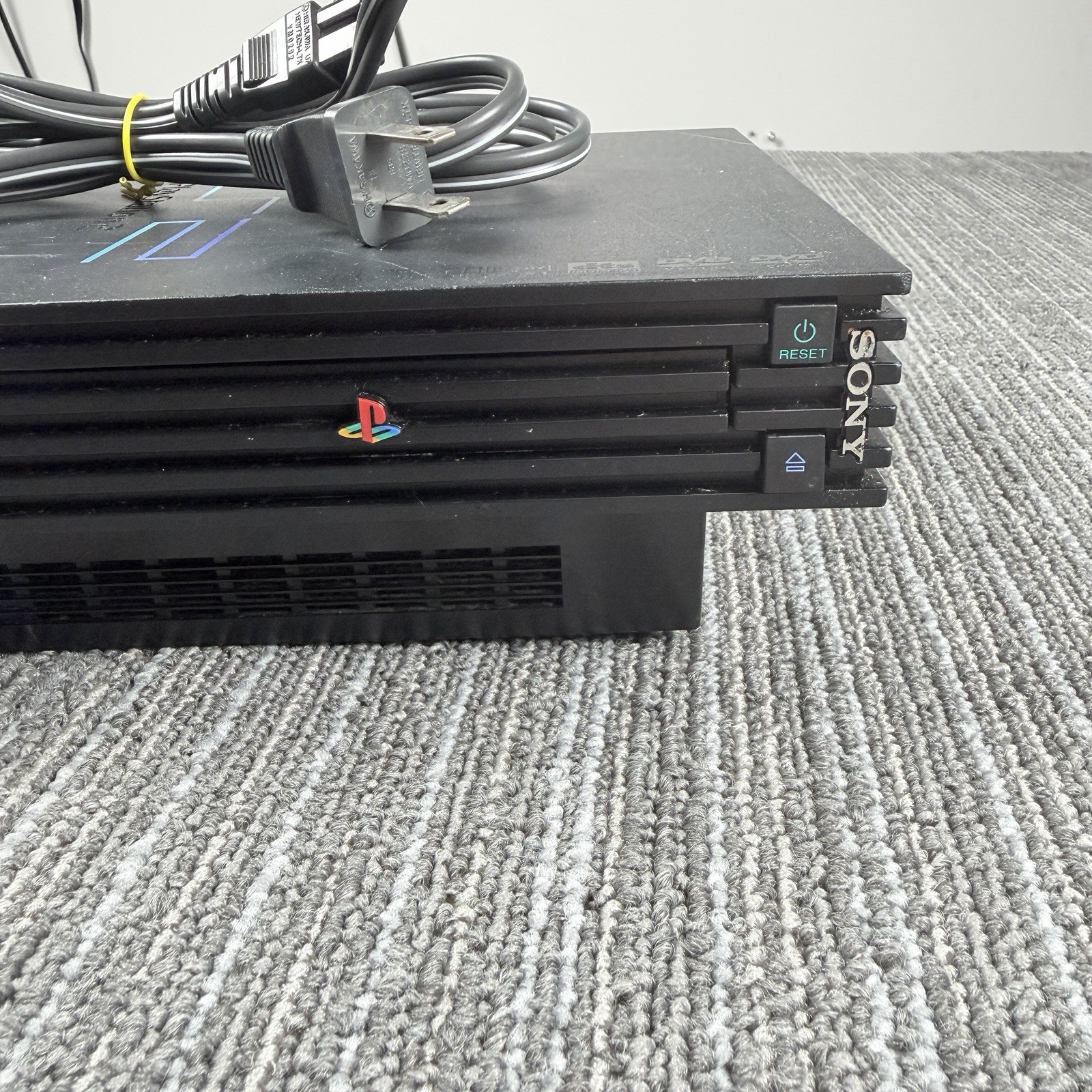 Sony PlayStation 2 Fat PS2 Black Console Gaming System Only SCPH-35001 Tested
