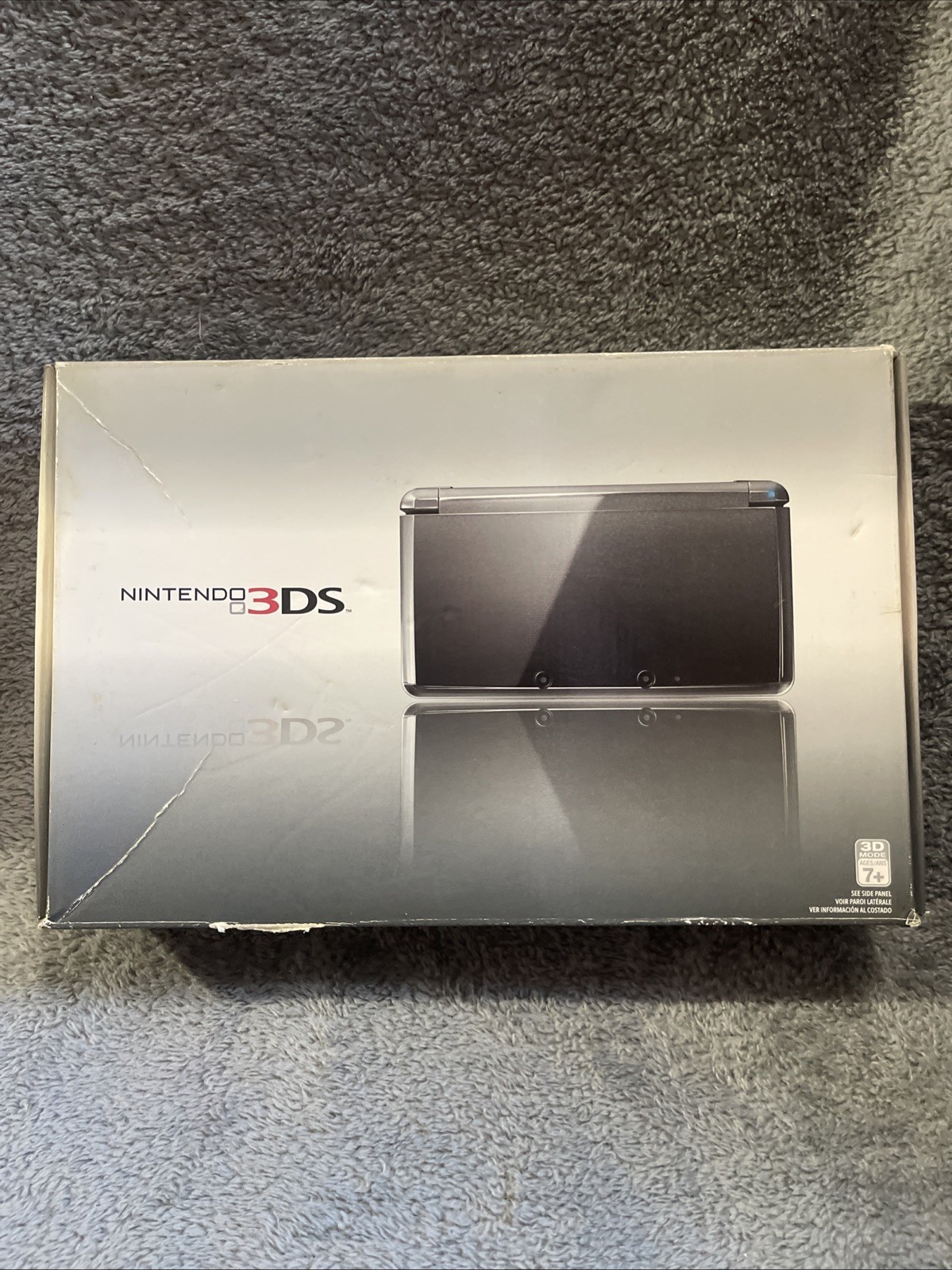Nintendo Cosmo Black 3DS BOX + INSERTS ONLY – NO CONSOLE