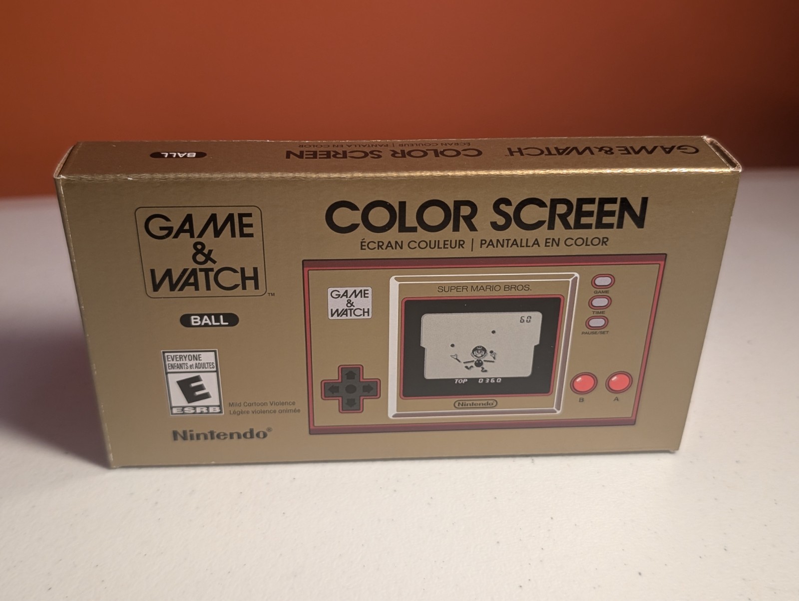 Nintendo Game and Watch Super Mario Bros Color Screen Handheld 35th Clean!!