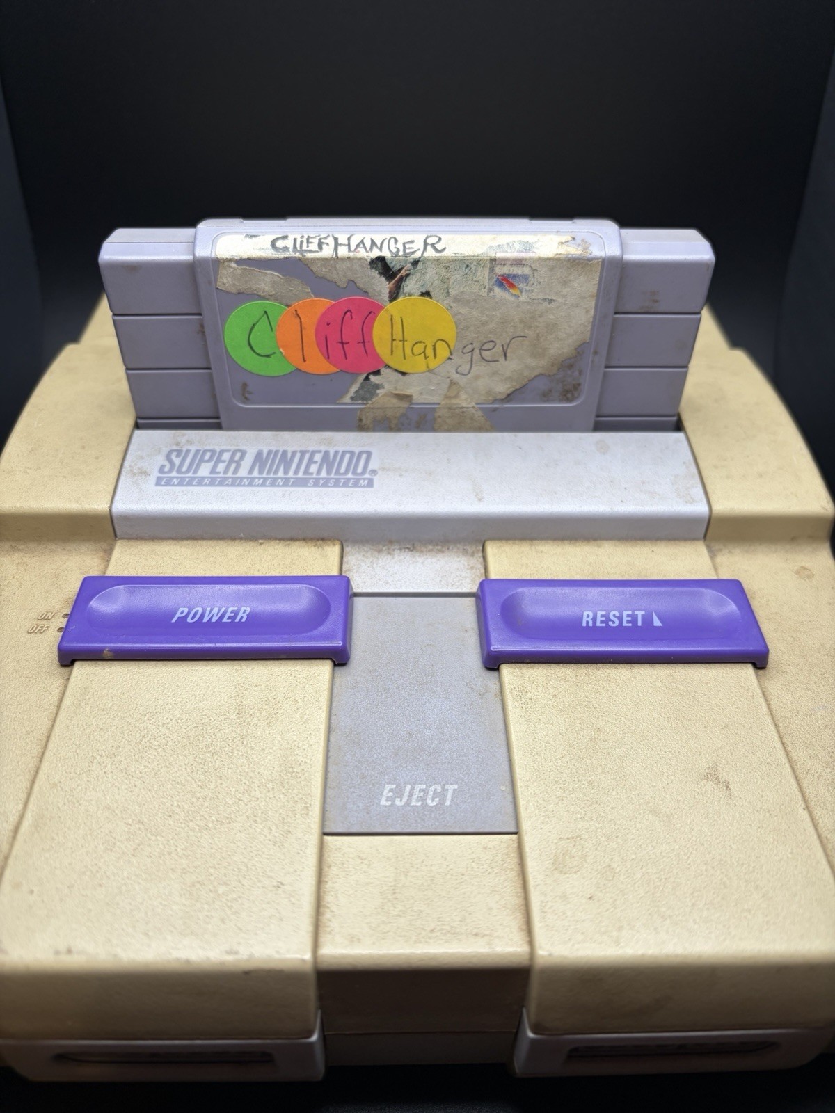 Nintendo SNES Home Console – Gray – Bundle – Cords, Controllers, And Game