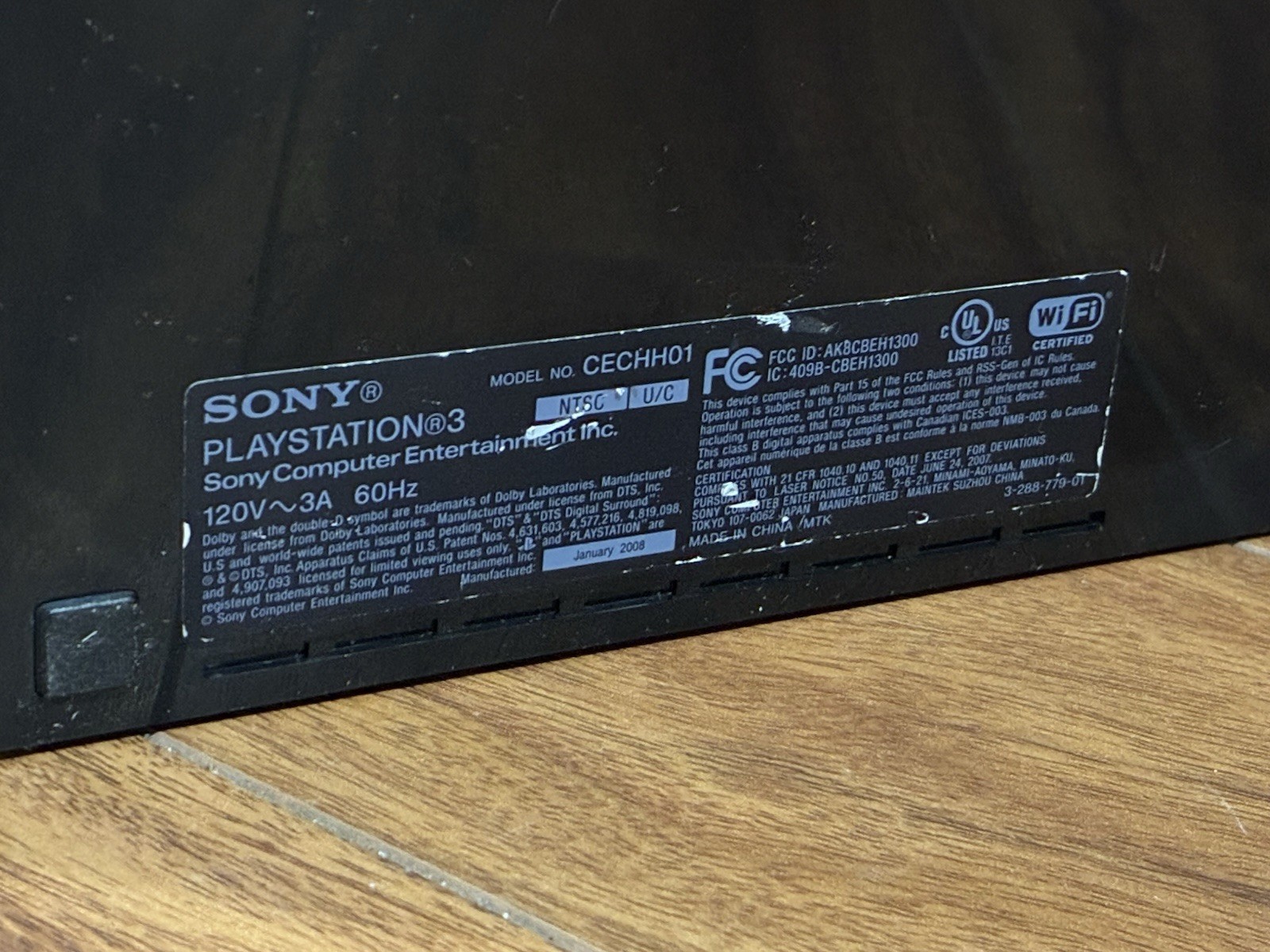 Sony PlayStation 3 console for parts or repair. as-is.