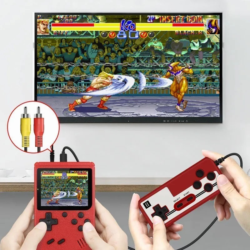 Retro Portable Handheld Game Console Built In 500 Classic Games Video Kids Gift