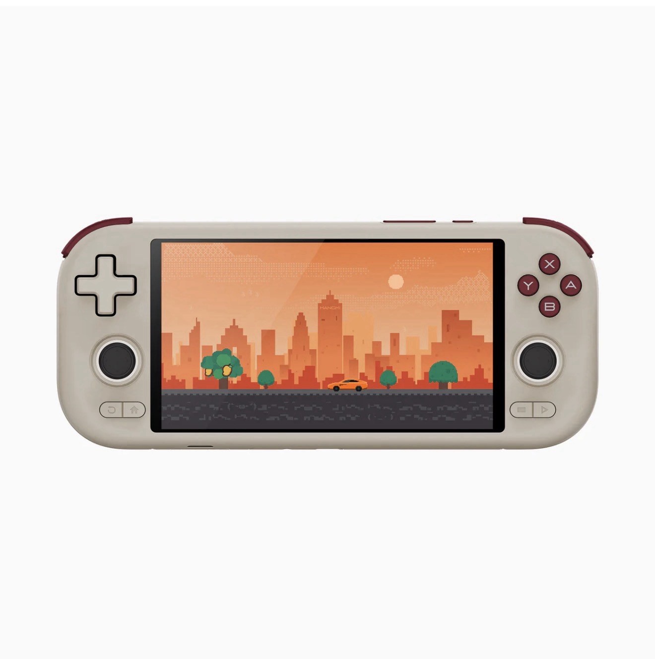 (BRAND NEW)Mangmi AIR X Android 14 Game Console 5.5″ IPS 64GB Beige Burgundy