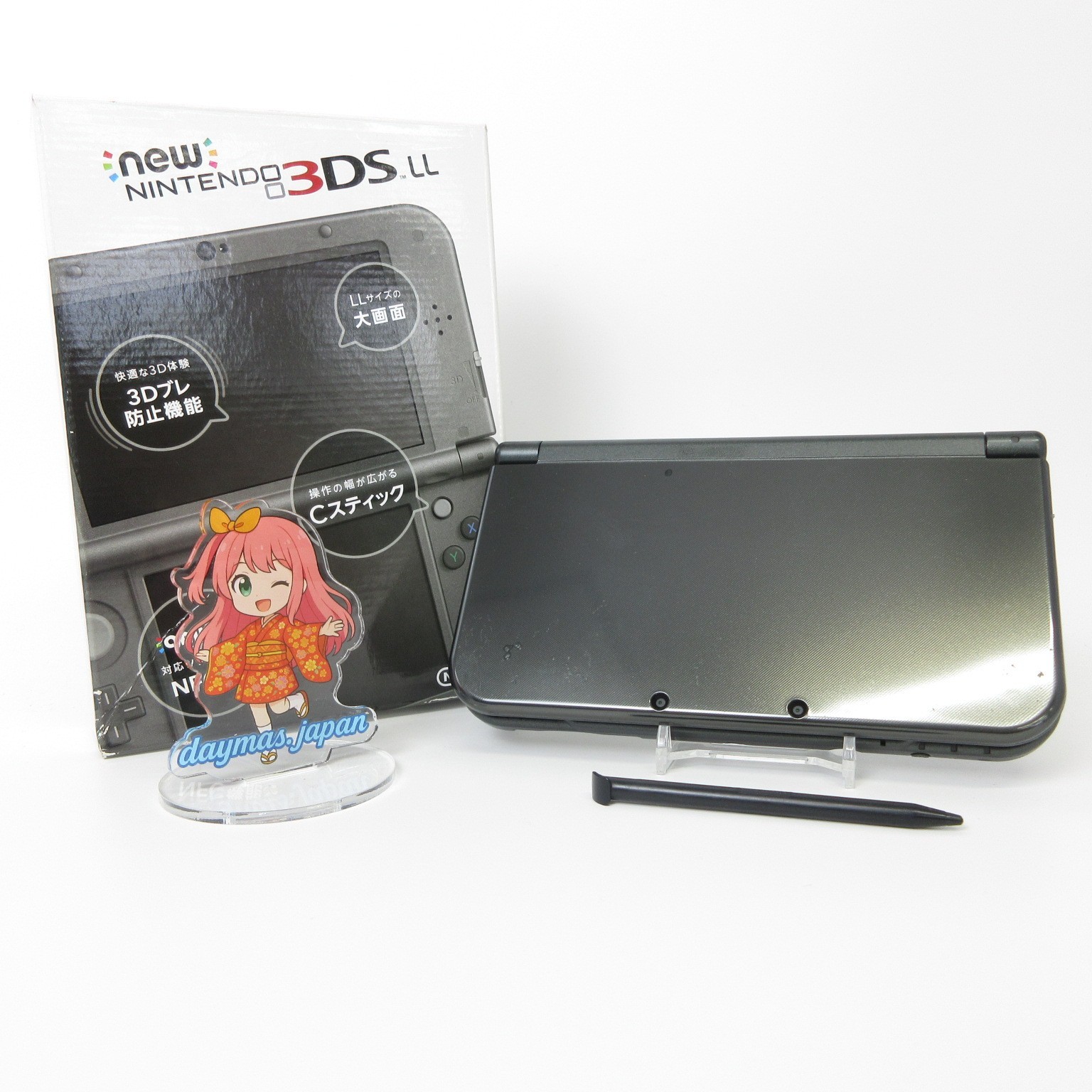 【Excellent】Top IPS Nintendo New 3DS LL XL Metallic Black Console Japan Ver. #NET