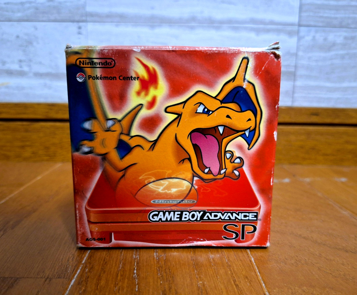 Gameboy Advance SP Charizard Pokemon Center GBA *COMPLETE w/ MATCHING SERIAL NO*