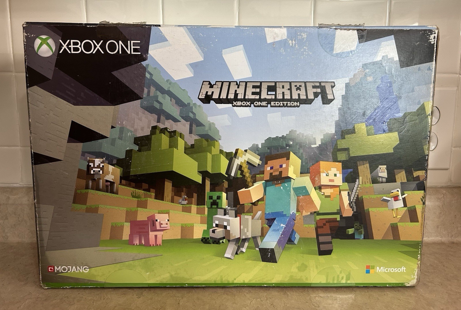 Microsoft Xbox One S White 500 GB Minecraft System Bundle *BOX AND INSERTS ONLY*
