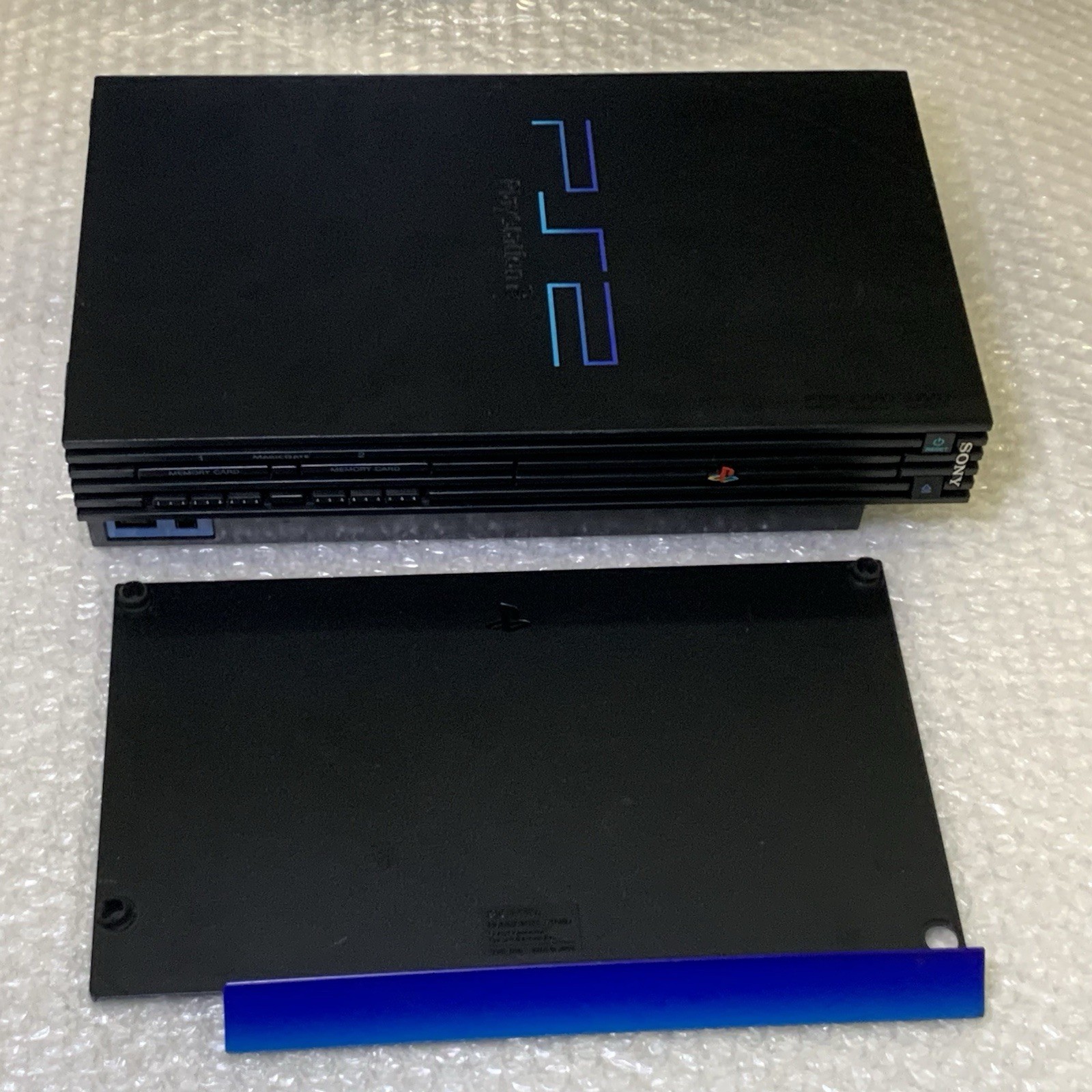 PS2 SCPH-10000 Fat w/ Horizontal Stand Blue-CONSOLE Only- NTSC-J- REPAIR